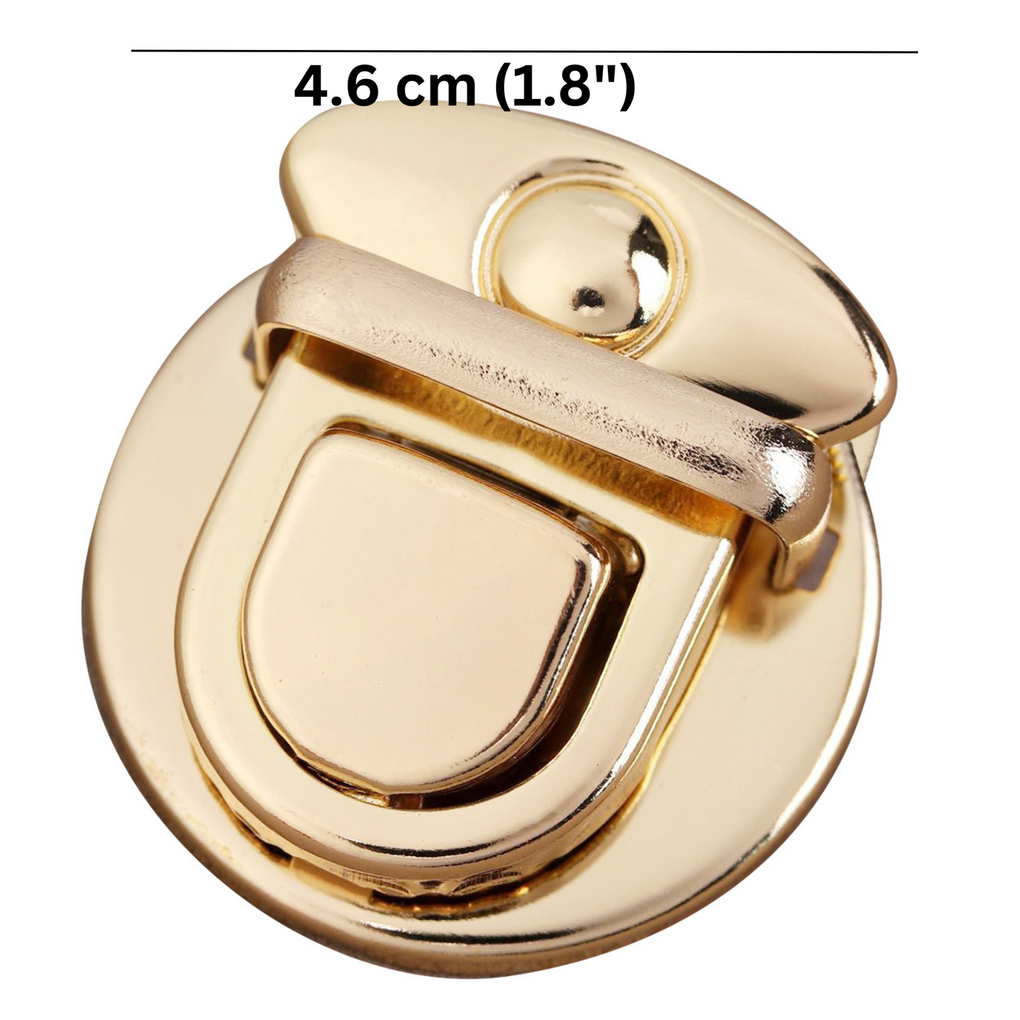 Thumb catch tuck purse lock for clutch and bags making