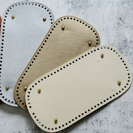 Leather Base with holes for Crochet Bag Making