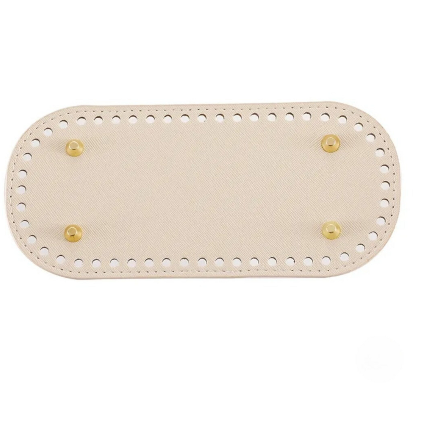 Leather Base with holes for Crochet Bag Making