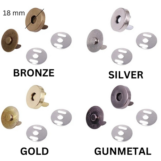18 mm Magnetic Snap Purse Bags DIY Hardware