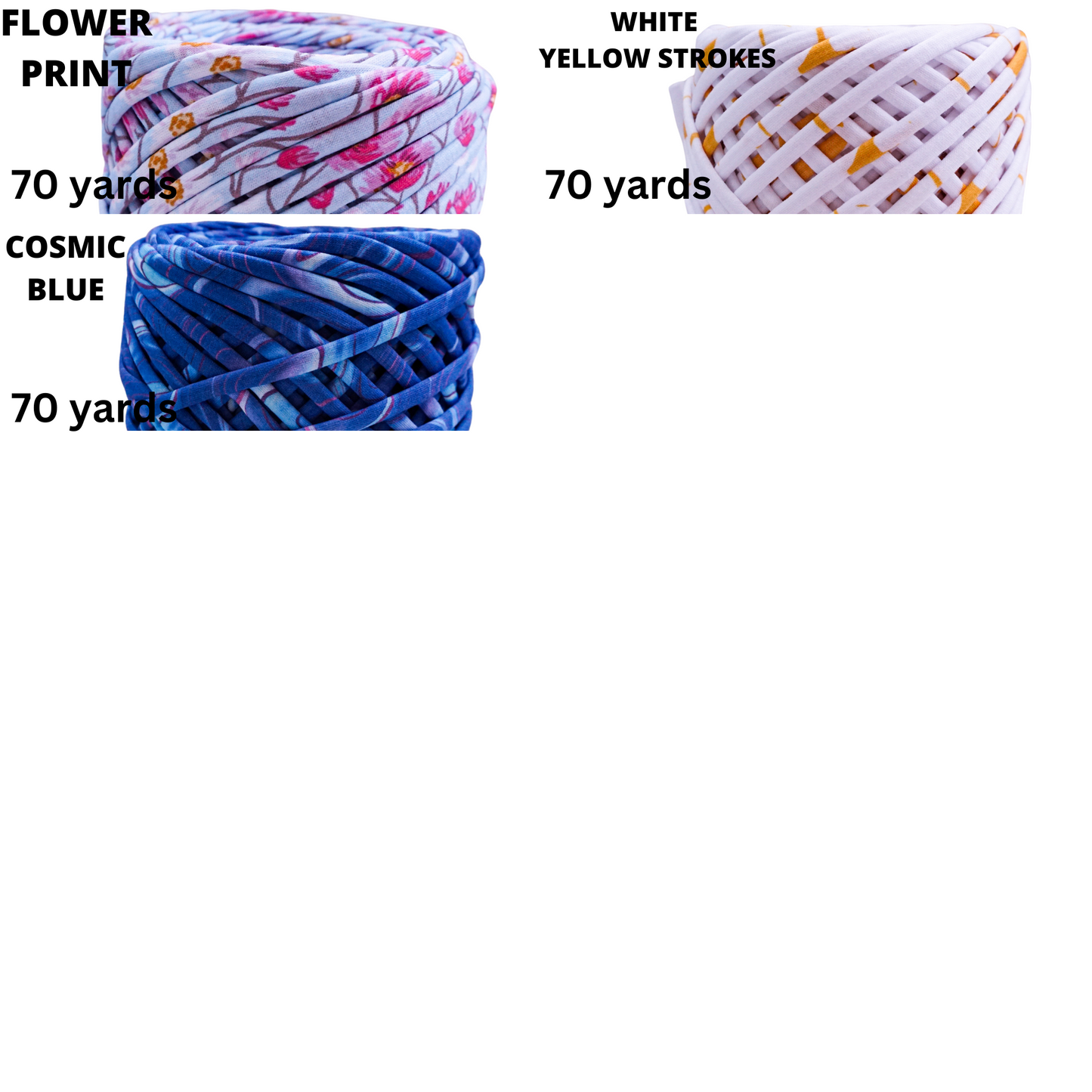 Bundle of t-shirt yarn and holiday basket wooden square base 2