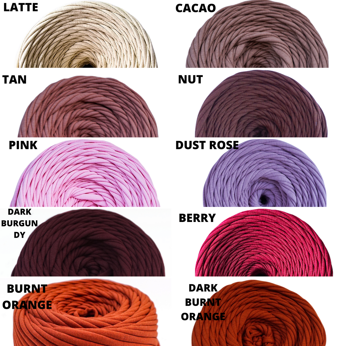 Bundle of t-shirt yarn and basket wooden oval base