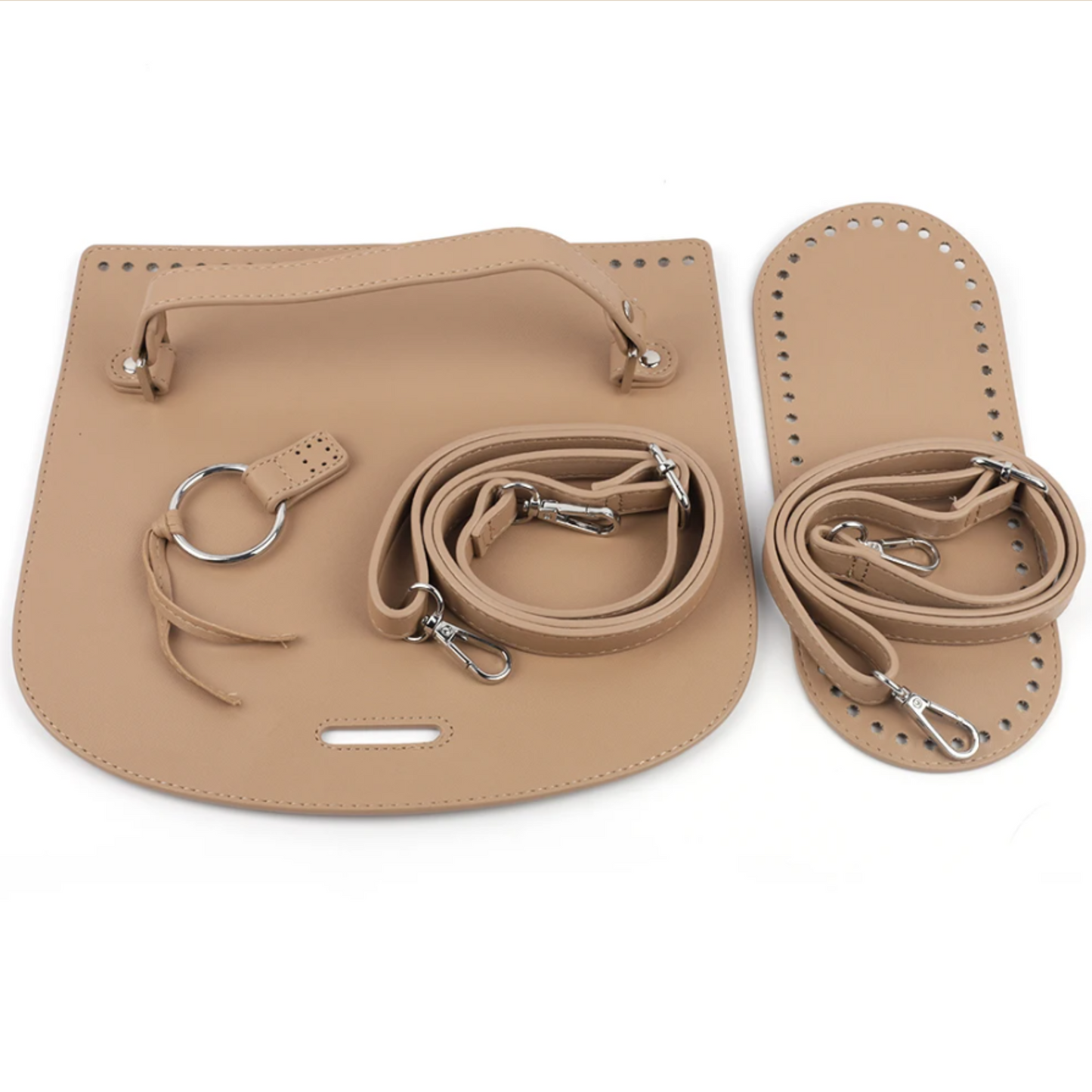 Oval Leather Base crochet purse kit