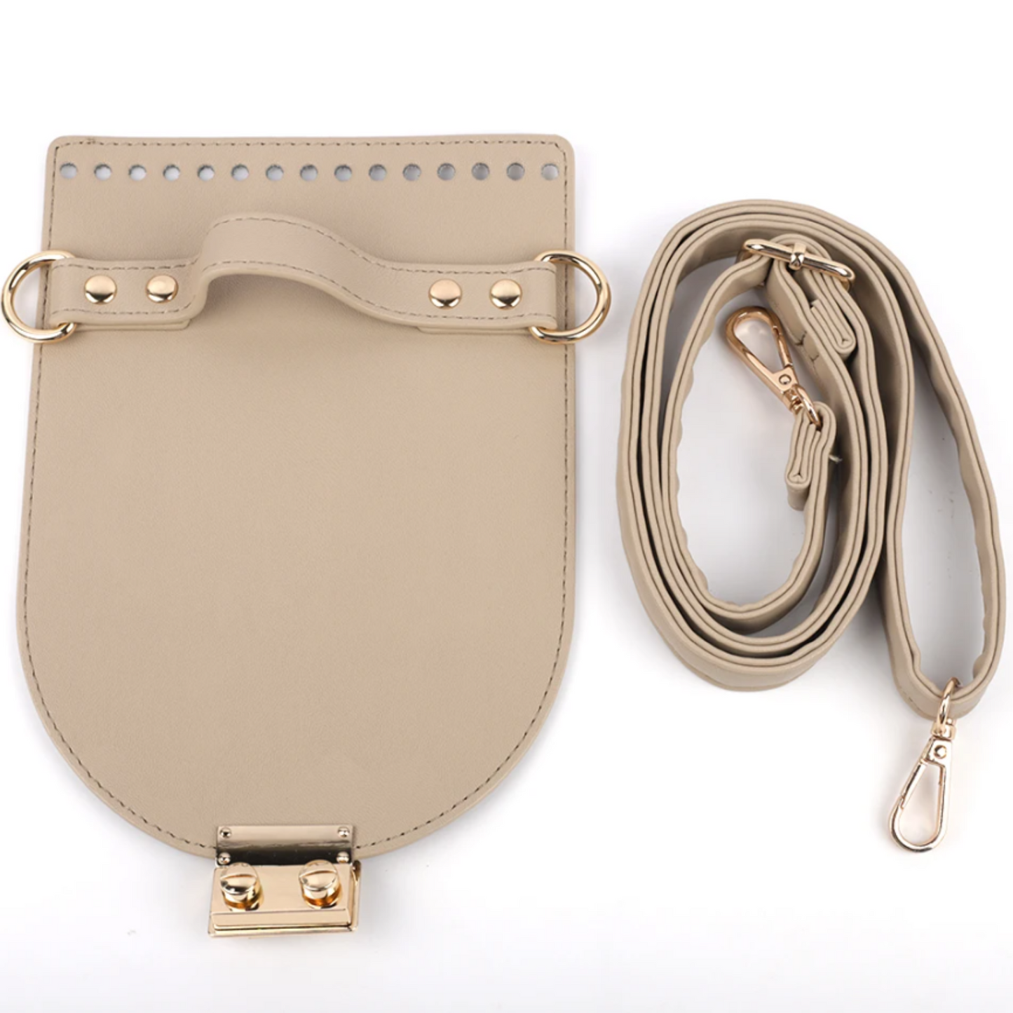Purse Crochet Kit with Flap Cover and Strap