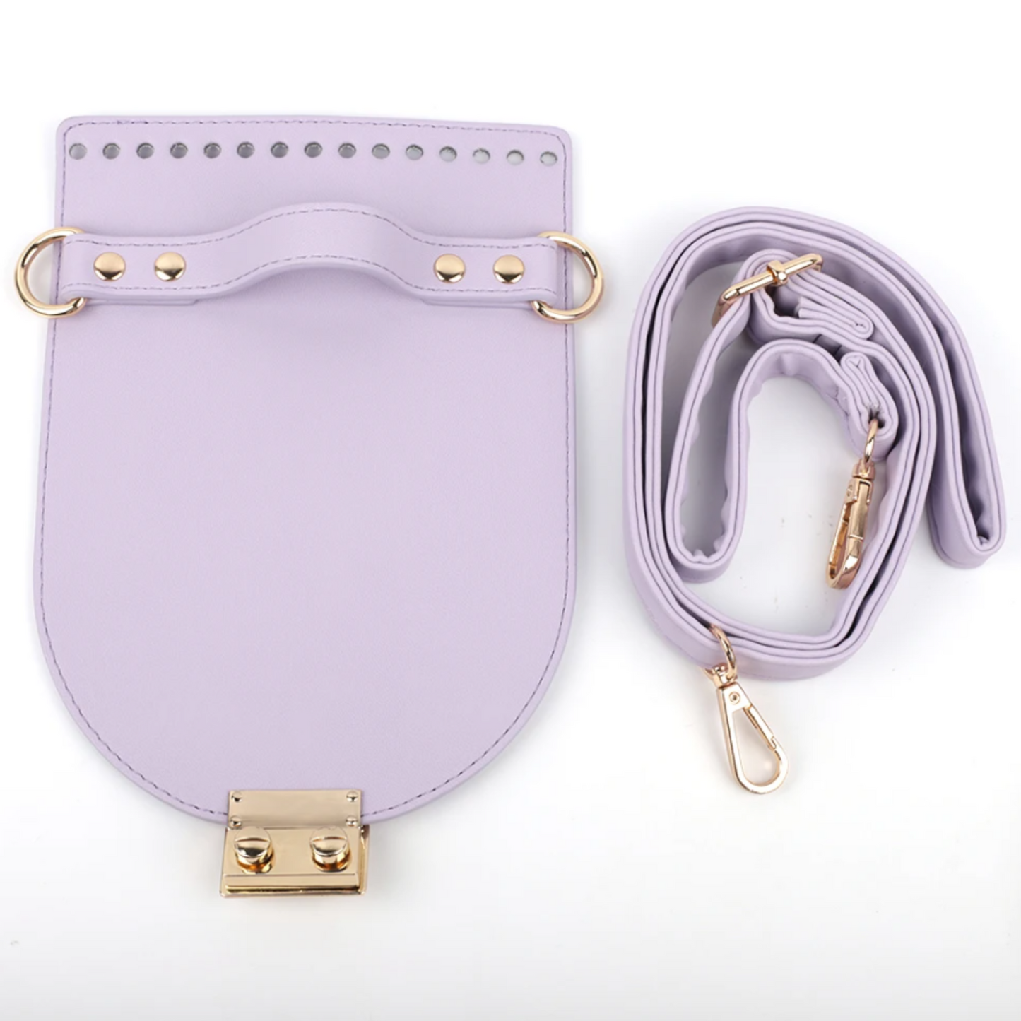 Purse Crochet Kit with Flap Cover and Strap