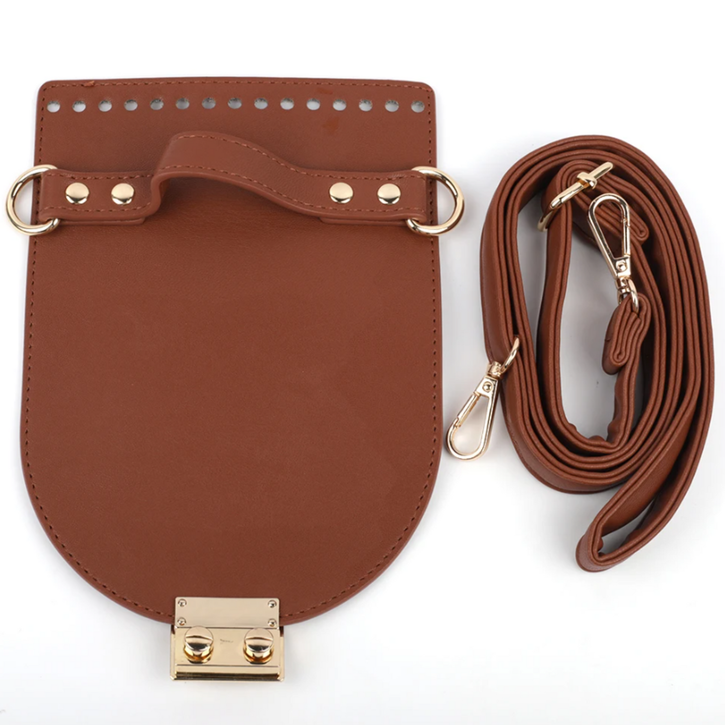 Purse Crochet Kit with Flap Cover and Strap