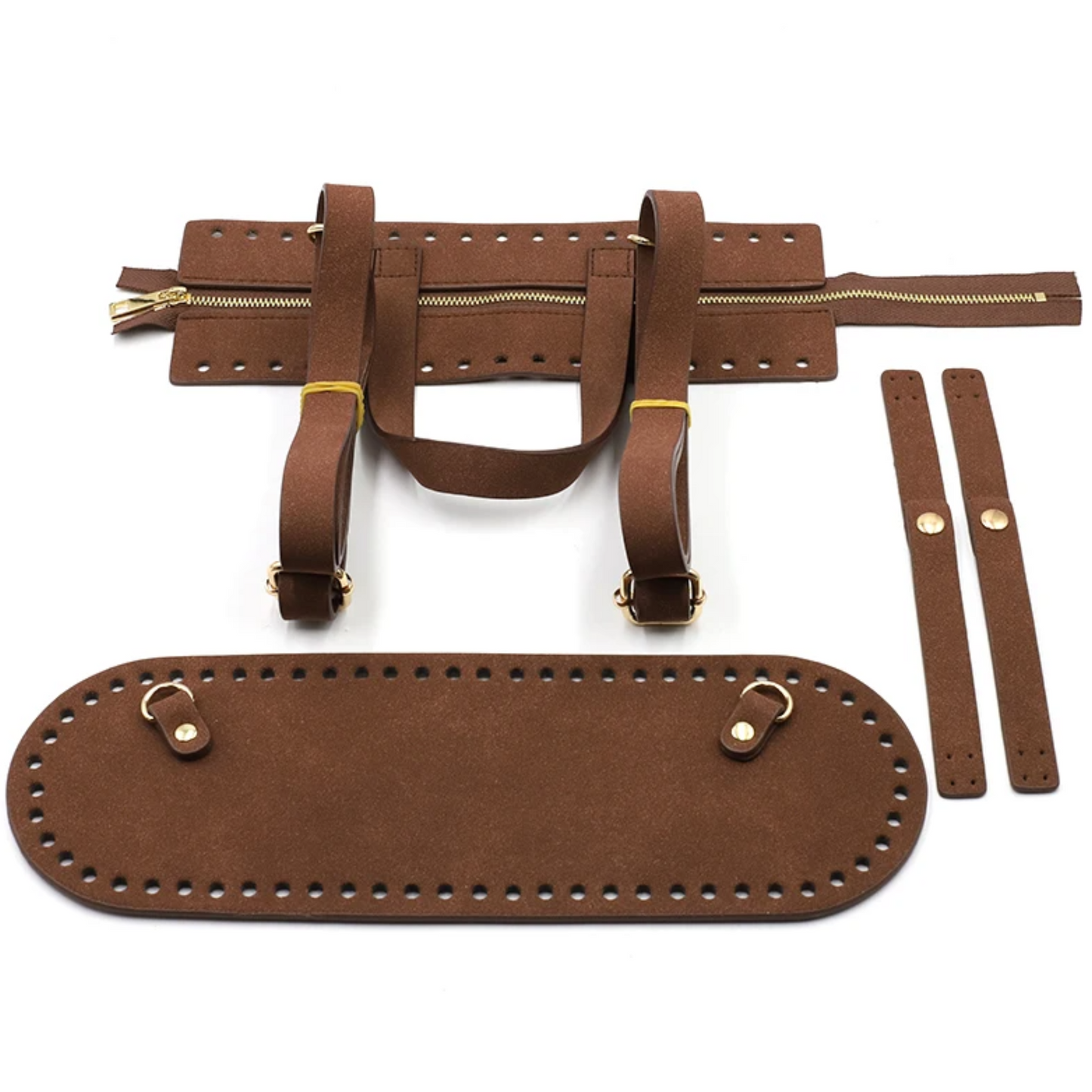 Leather crochet backpack kit