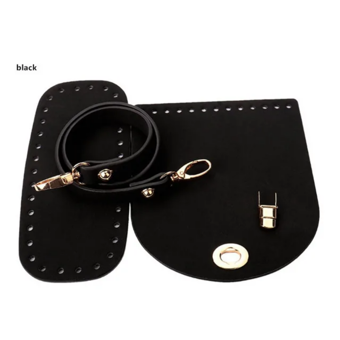 Leather Kit Crochet Purse