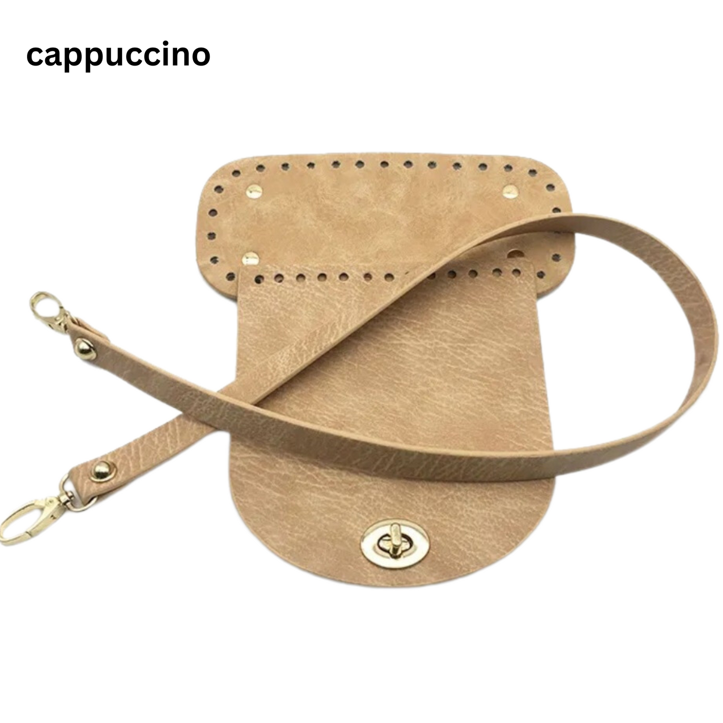 Leather Kit Crochet Purse