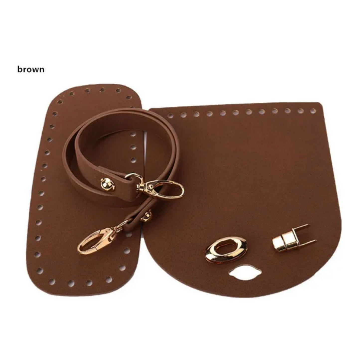 Leather Kit Crochet Purse