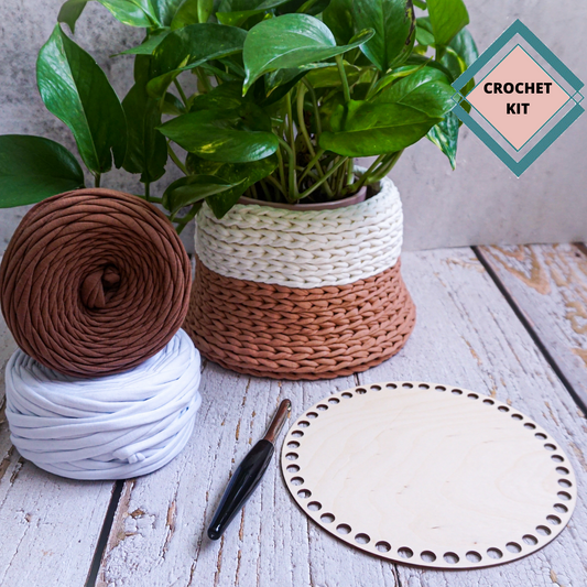 Crochet  Basket Planter KIT