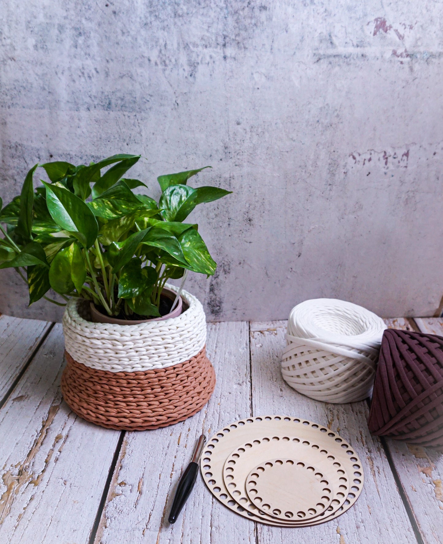 Crochet Basket Planter KIT