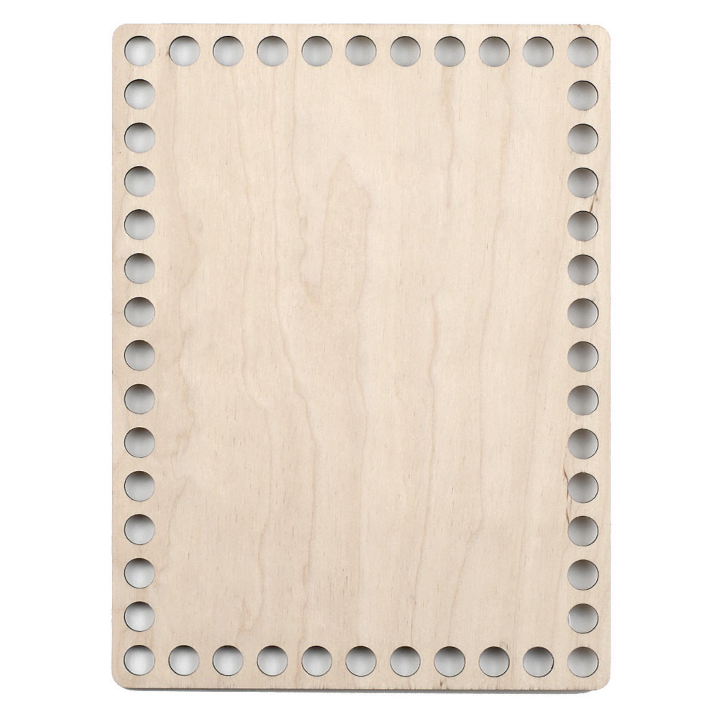 Rectangular Wooden base for crochet basket