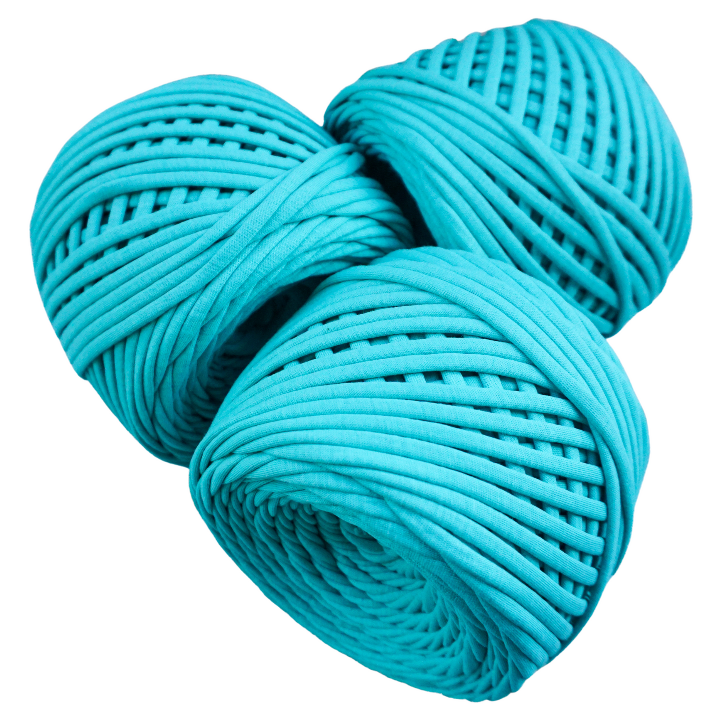 T-shirt yarn for crocheting baskets, bags, rugs and home decor. Emerald