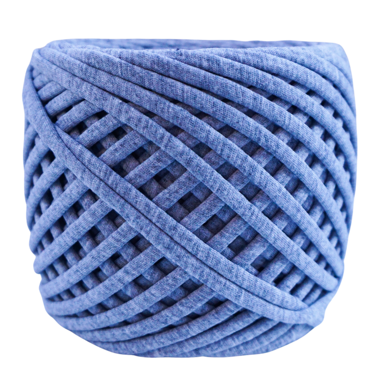 T-shirt yarn for crocheting baskets, bags, rugs and home decor. Jersey grey