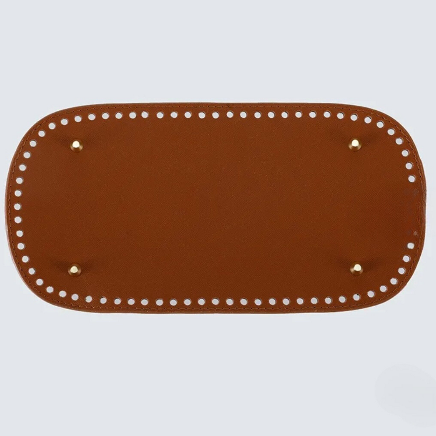 Leather Base with holes for Crochet Bag Making