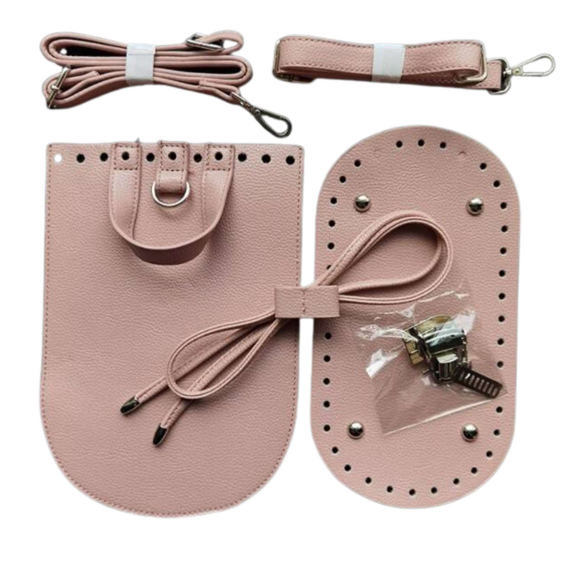Kit for Crochet and Knitting Backpack Genuine Leather Set With Bottom  25x12, Diy Crochet, How to Tie a Backpack, Items for Crochet Backpack 