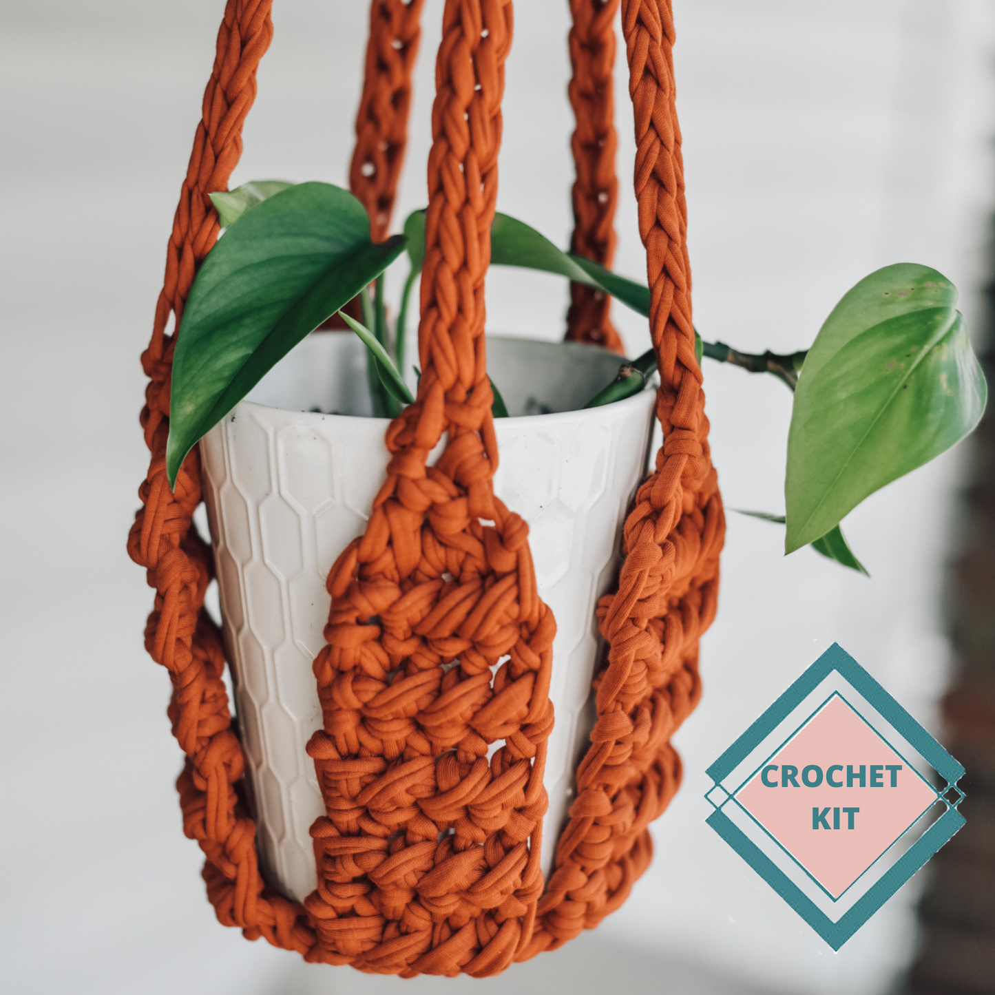 Crochet hanging planter Kit