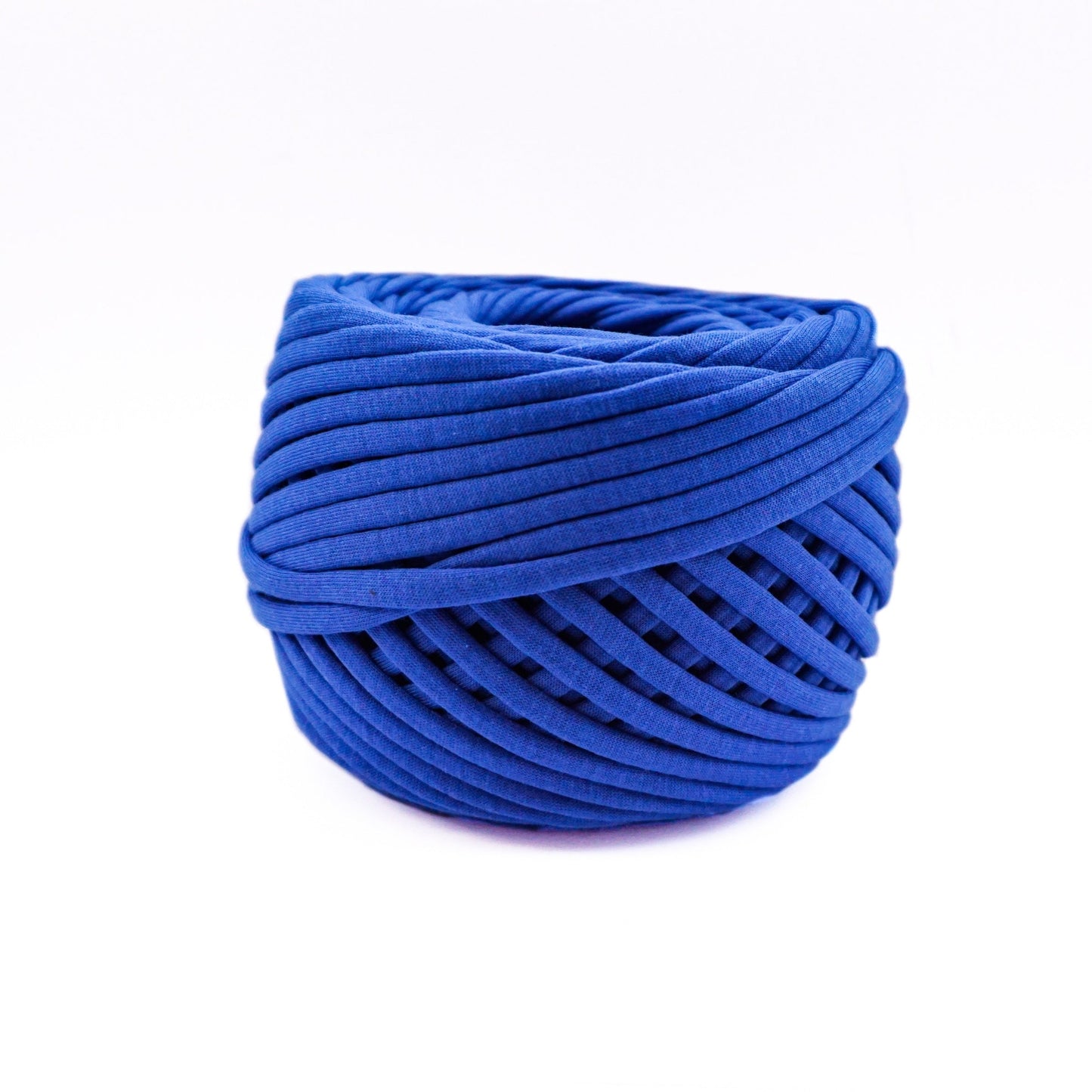 T-shirt yarn for crocheting baskets, bags, rugs and home decor.  Royal Blue