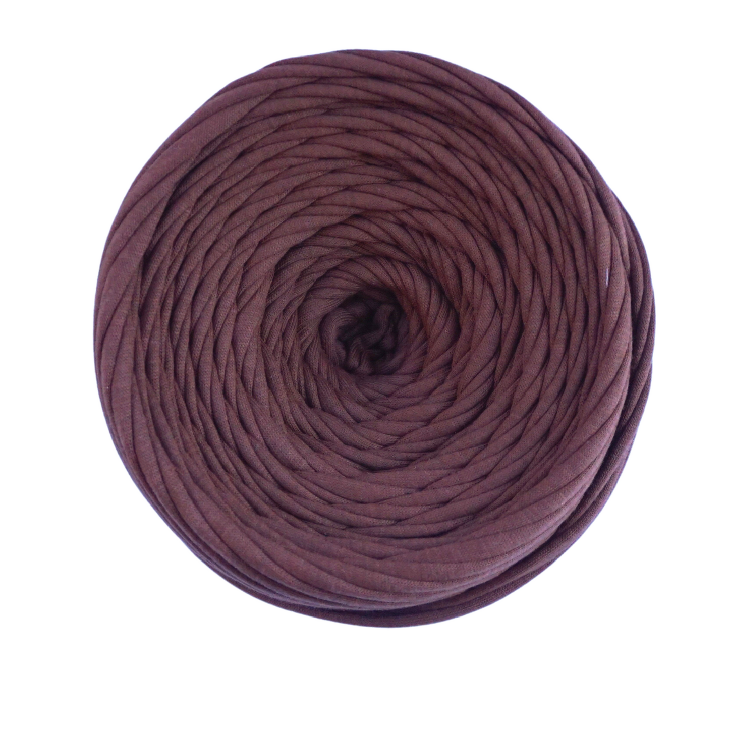 T-shirt yarn for crocheting baskets, bags, rugs and home decor.  Nut